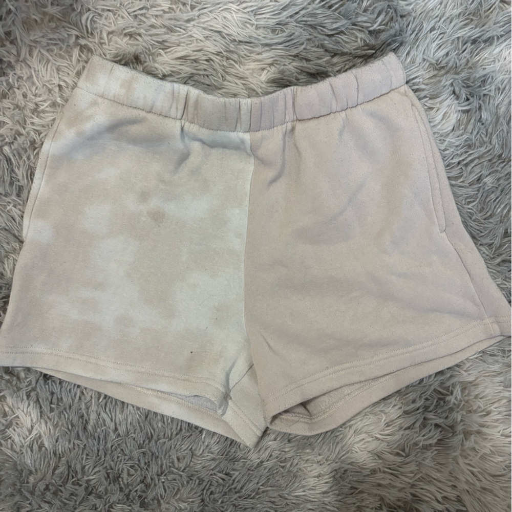 Light Beige Sweat Shorts
